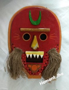 Handmade Tribal Face Wall Mask - Vibrant Artisan Decorative Ceramic Art Piece - Handmade tribal mask