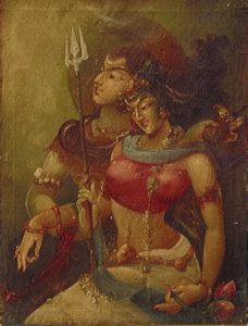 Vintage Royal Couple Handmade Brass Wall Art Painting - Handmade wall art